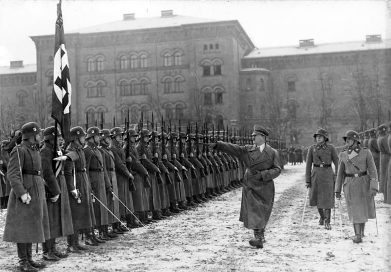 Adolf Hitler visits the Leibstandarte in Berlin